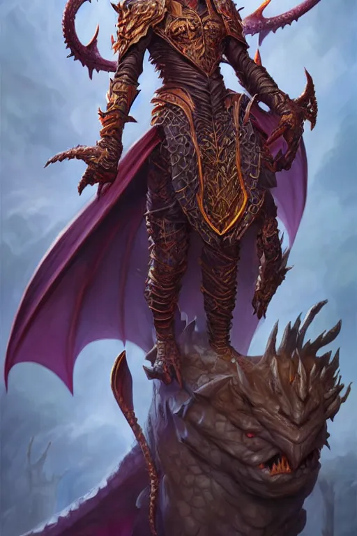 Image similar to epic dragon warlock character design, highly detailed, d & d, fantasy, highly detailed, digital painting, trending on artstation, concept art, sharp focus, illustration, global illumination, ray tracing, realistic shaded, art by artgerm and greg rutkowski and fuji choko and viktoria gavrilenko and hoang lap