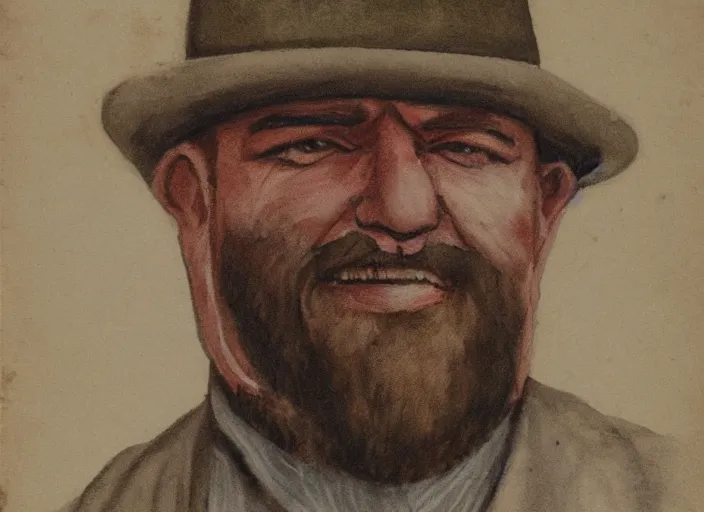 Prompt: portrait of butcher from The Boys