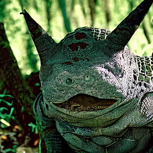 Image similar to national geographic 3 5 mm nature photo of a scaly gengar