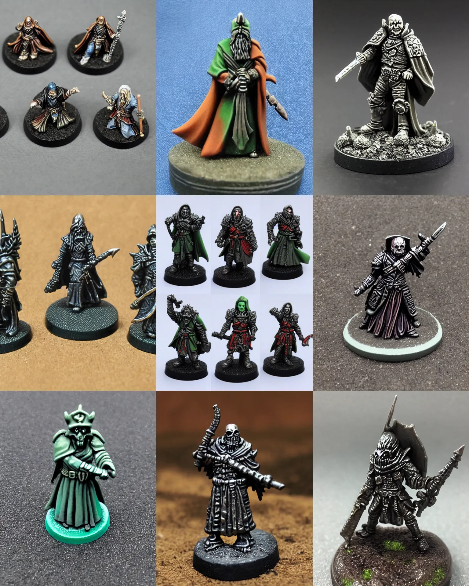 Prompt: resin miniature, games workshop, 2 8 mm heroic scale, d & d lich, undead mage, margaret thatcher, round base, evil villain, the iron lady