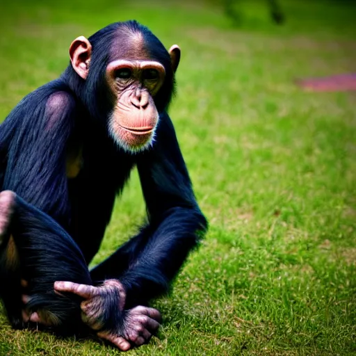 Image similar to chimpanzee wearing a suit and tie, ready for a meeting