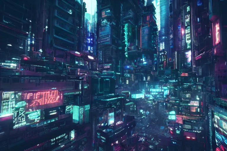 Image similar to a gritty cyberpunk city inspired by a computer motherboard. cinematic lighting. octane render. 4 k