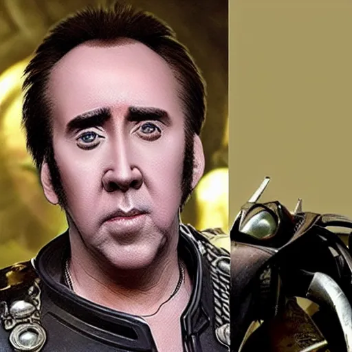 Prompt: Nicolas Cage as General Grievous from Star Wars