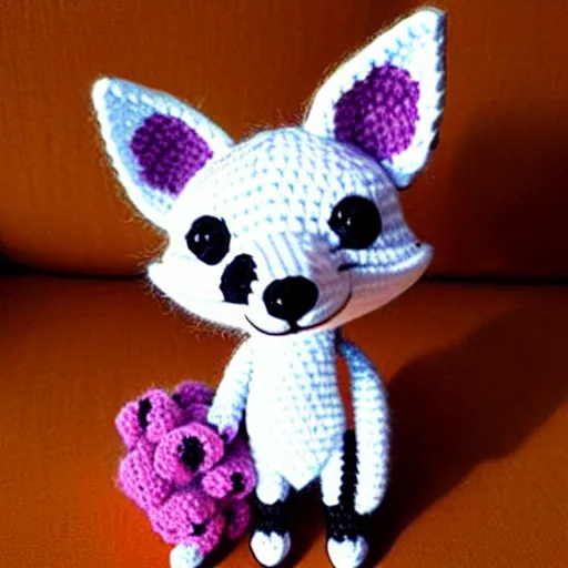 Image similar to cute fox Amigurumi