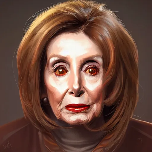 Prompt: a portrait of nancy pelosi as a gremlin, intricate, wild, highly detailed, digital painting, artstation, concept art, smooth, sharp focus, illustration, art by artgerm and greg rutkowski and alphonse much and hajime sorayama