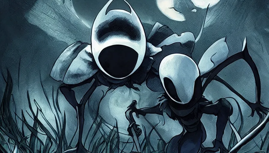 Image similar to Hollow Knight live action movie adaptation, directed by Guillermo Del Toro, IMAX cinematography by Roger Deakins, dark fantasy, principal photography