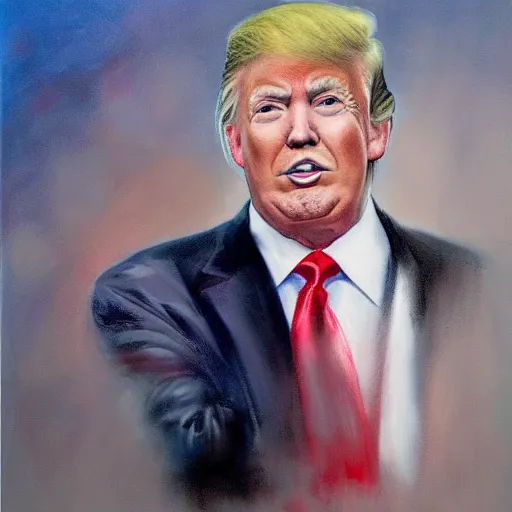Image similar to portrait of Donald Trump by Jon McNaughton