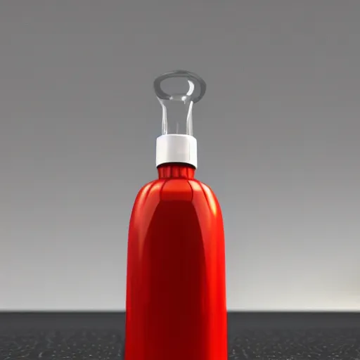 Prompt: A ketchup bottle has been made into an improvised explosive device, unreal engine 5, octane render,