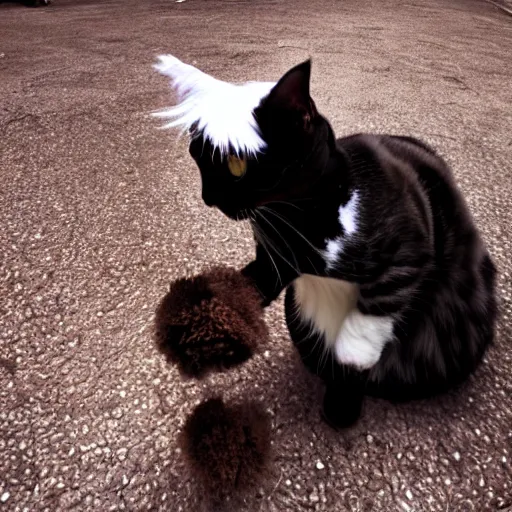 Prompt: cat ninja, animal photography