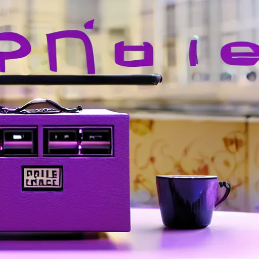 Image similar to purple radio