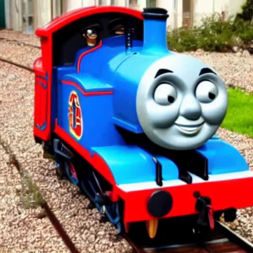 Image similar to thomas the tank engine in the trolley dillema