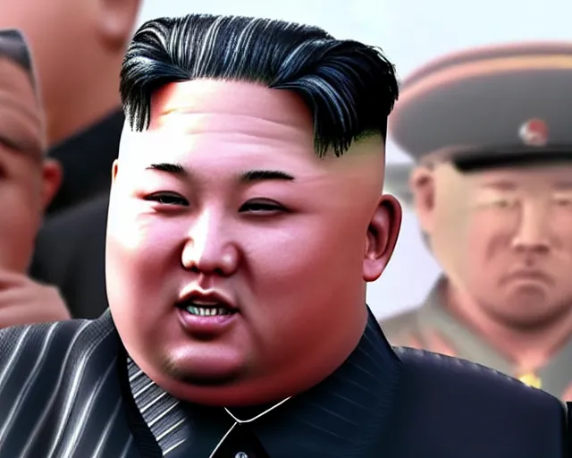 Image similar to kim jong un, counter strike global offensive, videogame