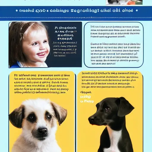 Image similar to page from a textbook about teaching dogs sign language