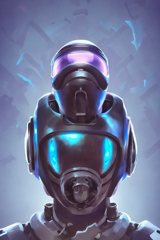 Image similar to epic mask helmet robot ninja portrait stylized as fornite style game design fanart by concept artist gervasio canda, behance hd by jesper ejsing, by rhads, makoto shinkai and lois van baarle, ilya kuvshinov, rossdraws global illumination radiating a glowing aura global illumination ray tracing hdr render in unreal engine 5