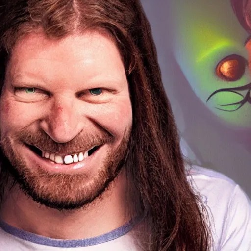 Image similar to Aphex Twin as a Disney Princess