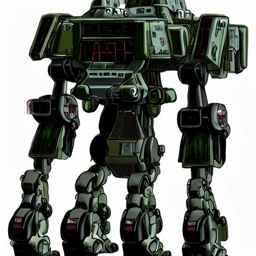 Image similar to Battle Mech of the United States Military. 2090