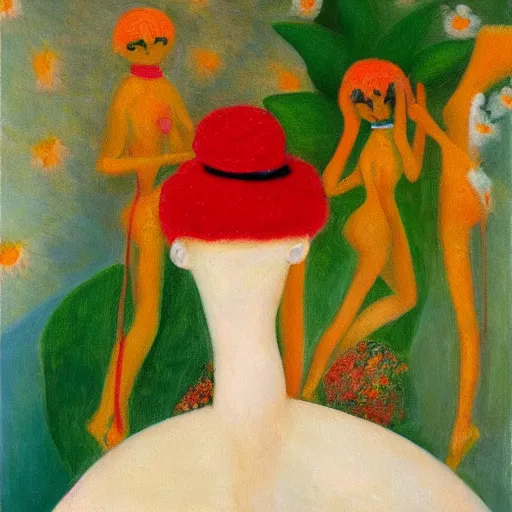 Image similar to oil painting by florine stettheimer