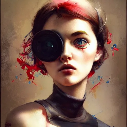 Prompt: lofi portrait pixar style by Lita Cabellut and Stanley Artgerm and Tom Bagshaw