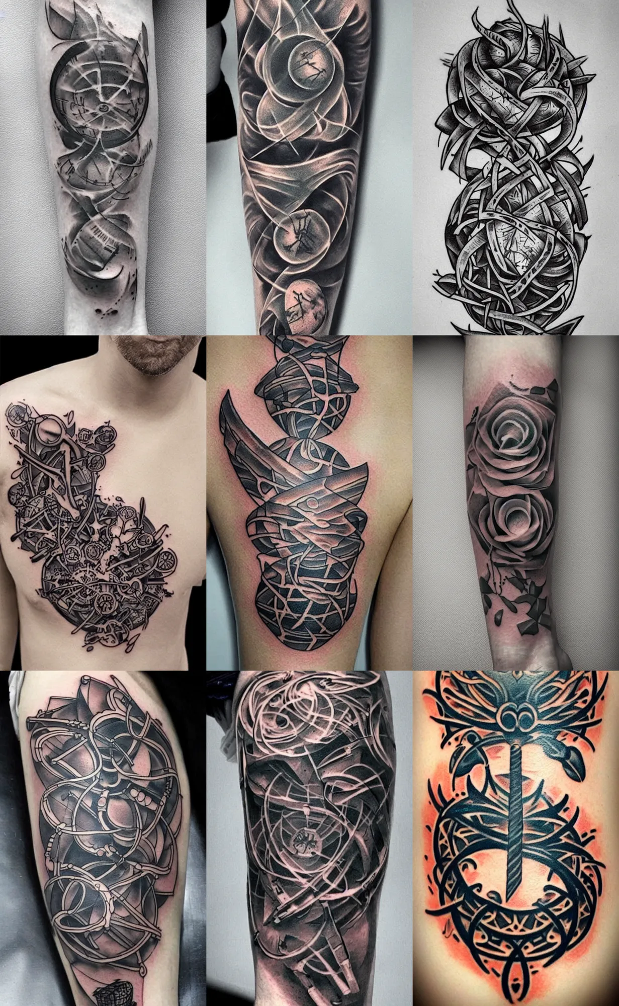 Image similar to Tattoo completely new Concept of a virus, amazing!!!!
