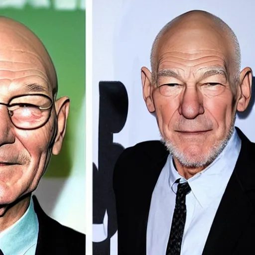 Image similar to patrick stewart mixed with ian mckellen