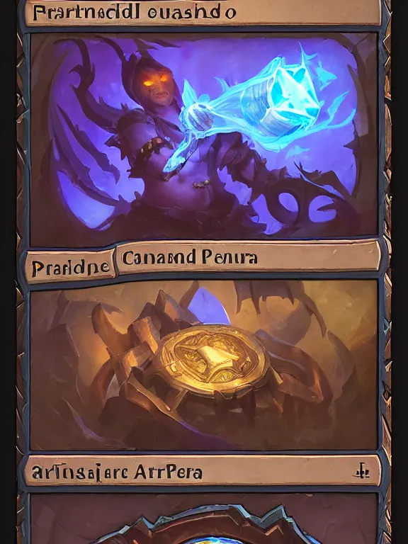 Image similar to card template, picture frame, hearthstone card game art frame, art piece frame, bright masterpiece artstation. 8 k, sharp high quality artwork in style of jose daniel cabrera pena and greg rutkowski, concept art by tooth wu, blizzard warcraft card game, magic the gathering art, hearthstone card game,