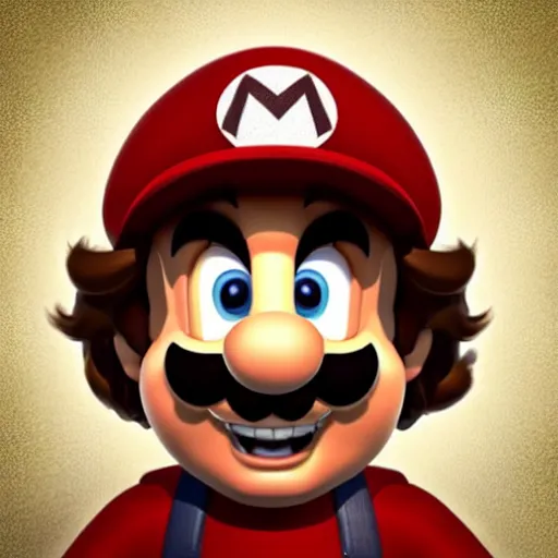 Image similar to “ headshot of peter dinklage as mario from super mario bros. ”