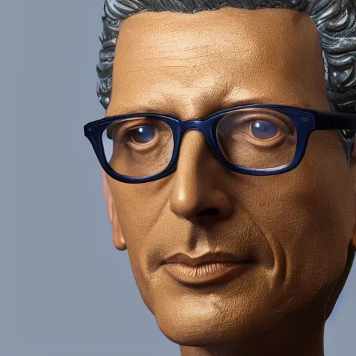 Prompt: hyperrealistic dslr statue of jeff goldblum made of dry navy beans, stunning 8 k octane comprehensive 3 d render, inspired by istvan sandorfi & greg rutkowski & unreal engine, perfect symmetry, dim volumetric cinematic lighting, extremely hyper - detailed, incredibly real lifelike attributes & flesh texture, intricate, masterpiece, artstation, stunning