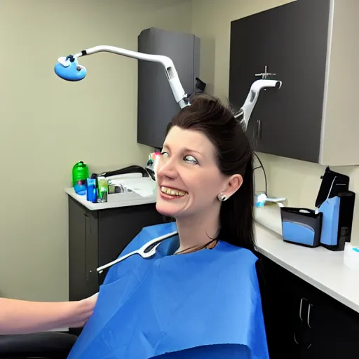 Image similar to midna at the dentist office