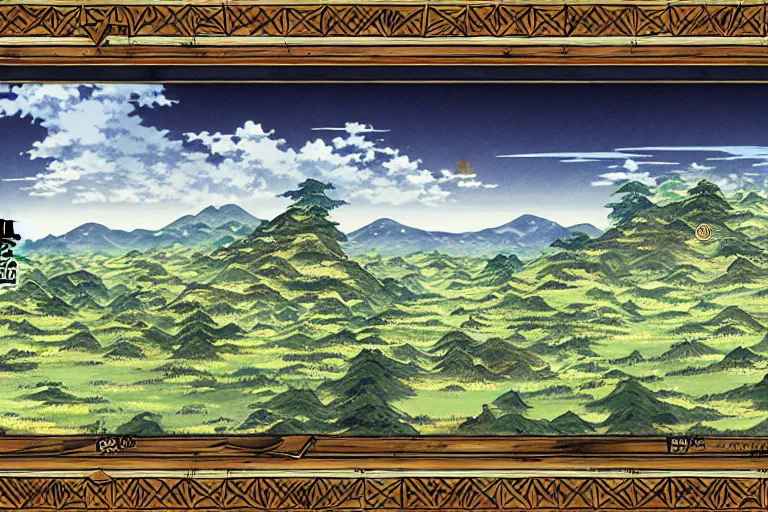 Image similar to mushoku tensei landscape art