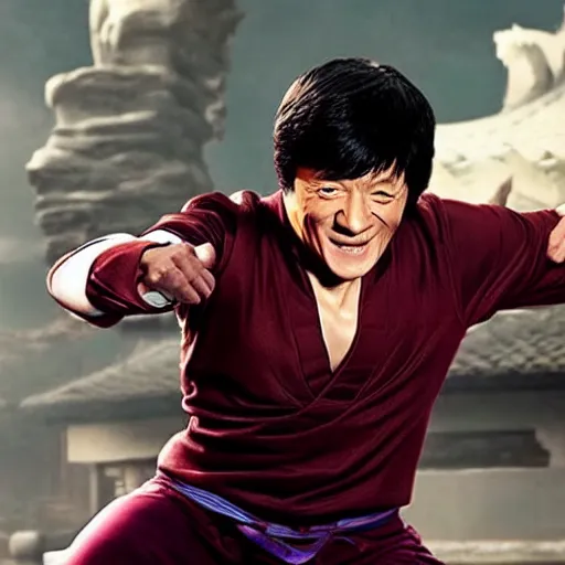 Image similar to Jackie Chan as Shang Chi