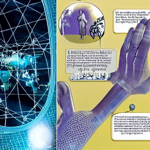 Prompt: a future world where nanotechnology has created a postscarcity society. a scene from this society