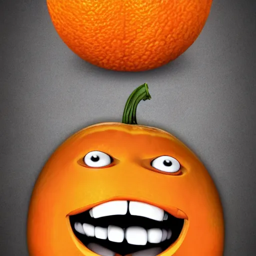 Image similar to the cover of the annoying orange edition of the bible