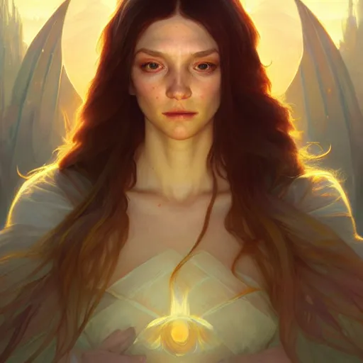 Image similar to aurora, child of light, highly detailed, digital painting, artstation, concept art, smooth, sharp focus, illustration, Unreal Engine 5, 8K, art by artgerm and greg rutkowski and alphonse mucha