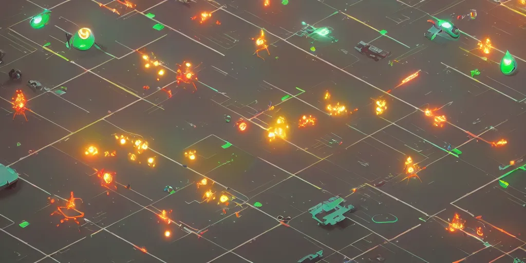 Prompt: space invaders by Goro Fujita and Simon Stalenhag , 8k, trending on artstation, hyper detailed, cinematic