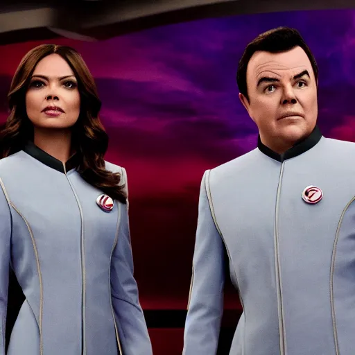 Image similar to the orville, seth macfarlane, tv show,