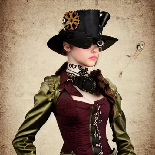 Image similar to steampunk girl