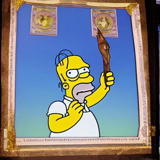 Prompt: homer simpson in the lord of the rings