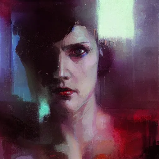 Image similar to portrait of rachael from bladerunner by jeremy mann