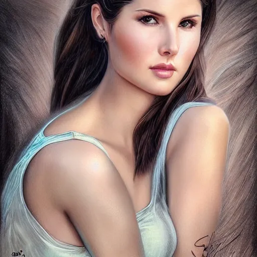 Image similar to amanda cerny in the style of stefan kostic, realistic, full body, sharp focus, 8 k high definition, insanely detailed, intricate, elegant, art by stanley lau and artgerm