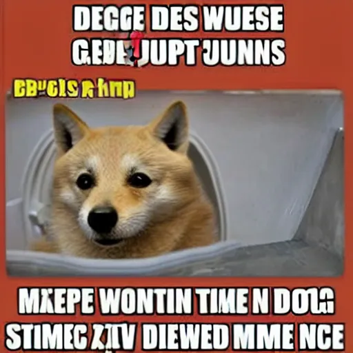 Image similar to doge trapped in mason jar funny meme