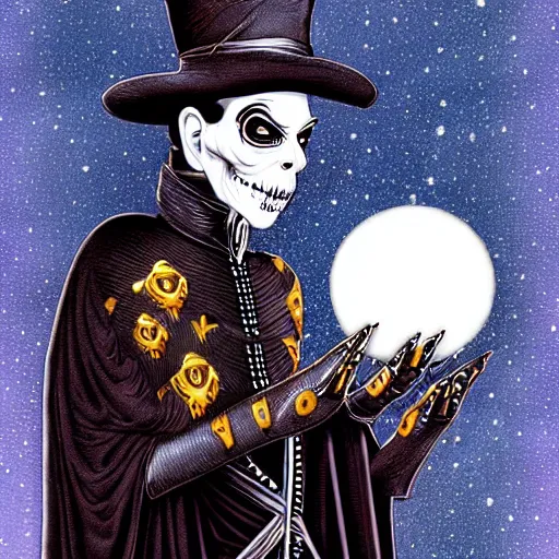 Prompt: Papa Emeritus pondering his Orb by Todd Lockwood