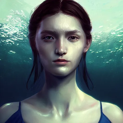 Prompt: a fancy portrait of a girl, underwater. greg rutkowski, sung choi, mitchell morehouser, maciej kuchara, johnson ting, maxim verekhin, peter konig, bloodborne, 8 k photorealistic, cinematic lighting, hd, high detail, dramatic, atmospheric, artstation trendy