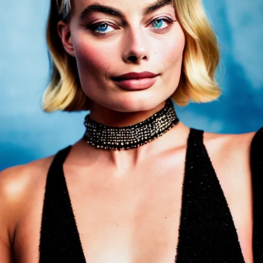 Image similar to a beautiful medium - shot of margot robbie, harley queen, beautiful natural backlight, bokeh, by terry richardson