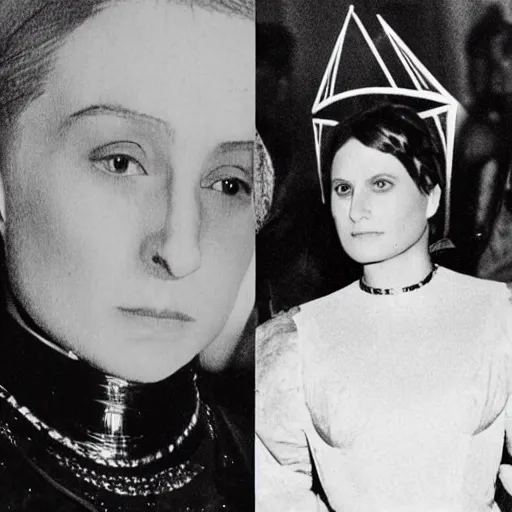 Image similar to photo of joan of arc at the met gala