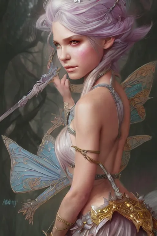 Image similar to fairy princess, highly detailed, d & d, fantasy, highly detailed, digital painting, trending on artstation, concept art, sharp focus, illustration, art by artgerm and greg rutkowski and magali villeneuve