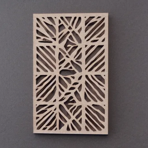 Image similar to layered lasercut wood