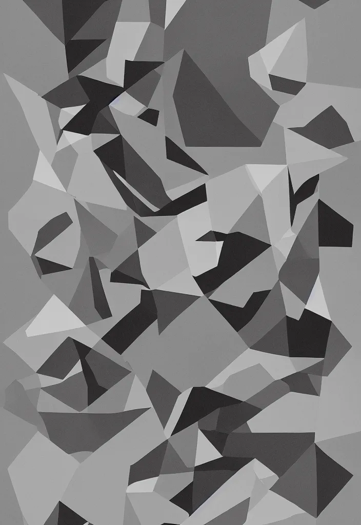 Image similar to graphic design poster by palefroi, nanae kawahara, damien tran, elements in a composition, illustrative and abstract, white space, greyscale, charcoal, high contrast, postmodern artwork