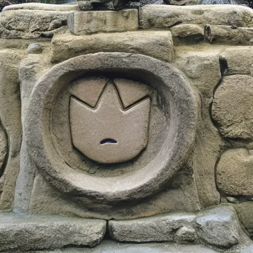 Image similar to ancient monument to Pikachu