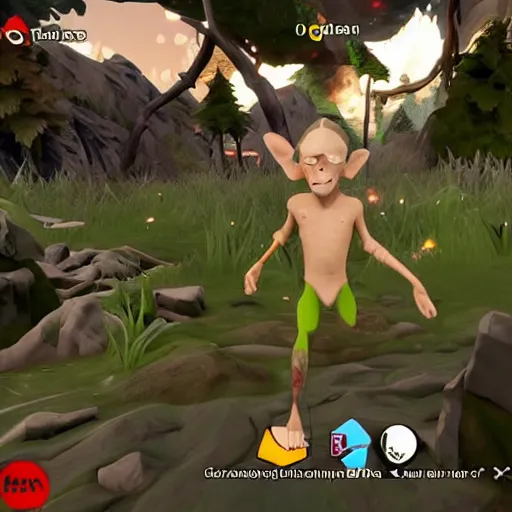 Image similar to Gollum fortnite battle royale