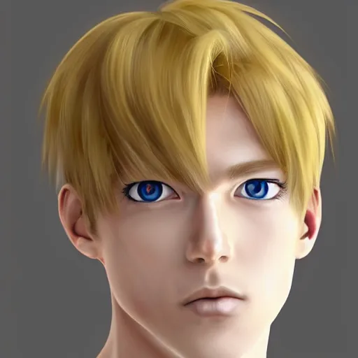 prompthunt: blonde boy with golden eyes wearing a brown cape, anime  screenshot, mappa studio artstyle, hyper realistic, pale skin, 4 k, rule of  thirds, extreme detail, detailed drawing, trending artstation, hd, fantasy